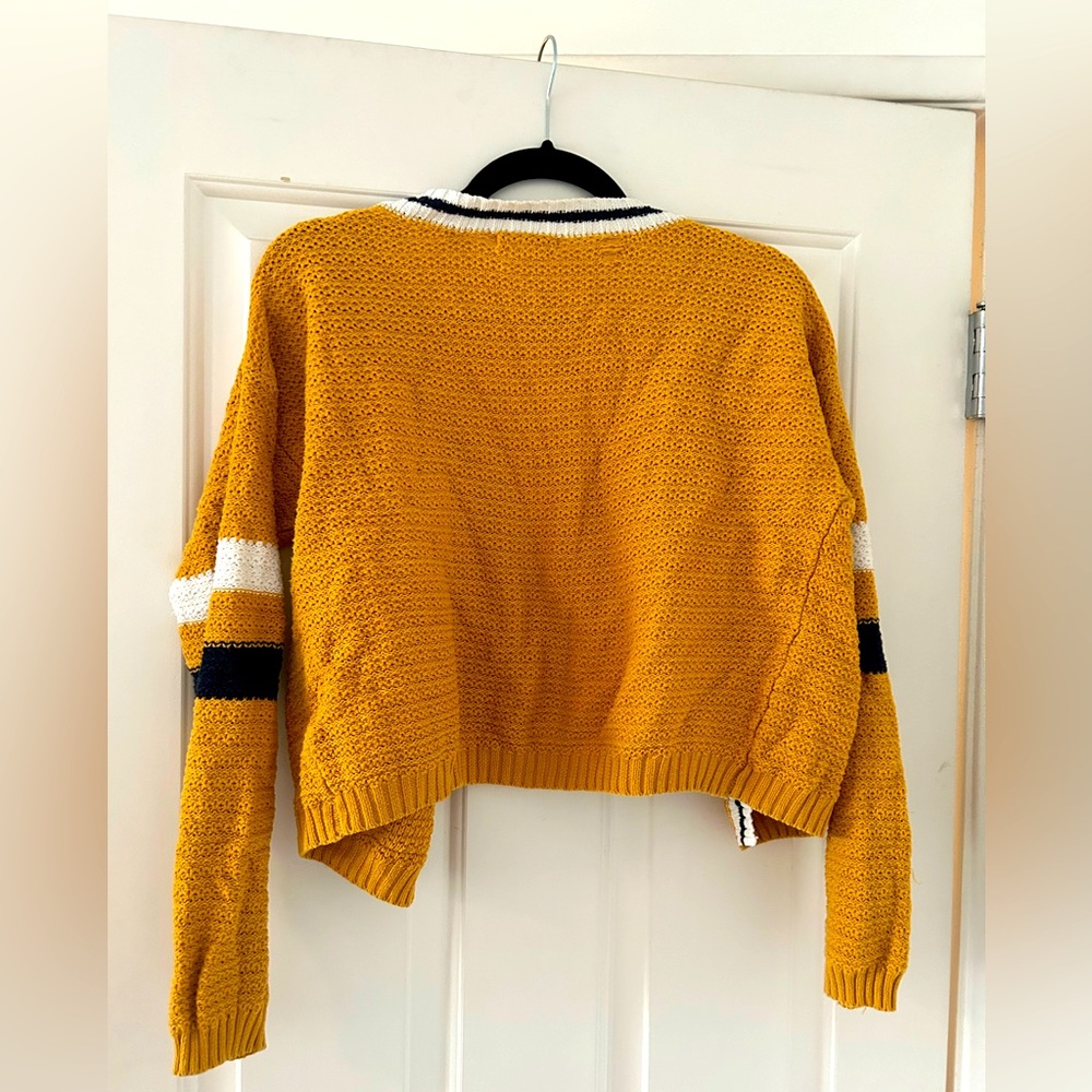 Textured Yellow Cardigan - Picture 2 of 5